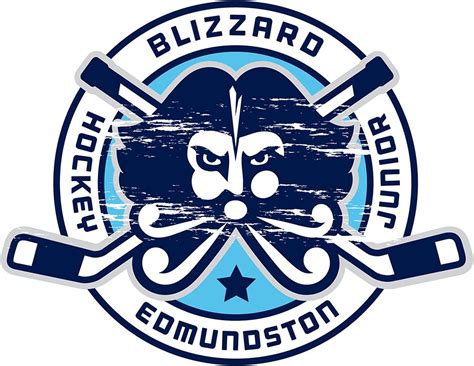 Edmundston Blizzard Alternate Logo Maritime Junior A Hockey League