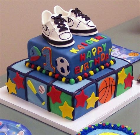 This boy's birthday cake idea would be perfect for a little peanut shower. Cool birthday cakes ideas for 2 year old | Cool birthday cakes, Boy birthday cake, Birthday cake ...