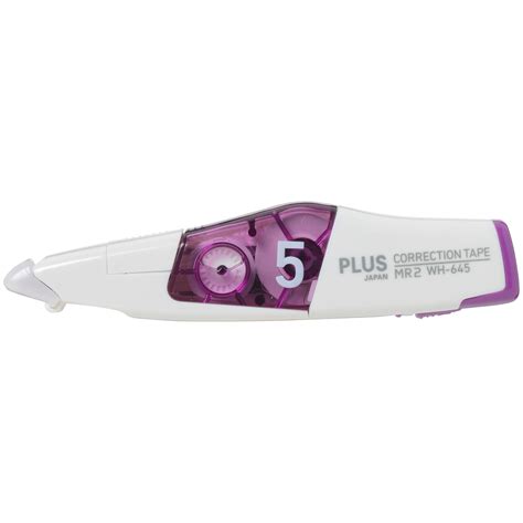 Eliminate unintentional writing, typos and other various imperfections with this correction tape refill. Plus MR2 Correction Tape + Refill Purple 5mm x 6m WH645 ...