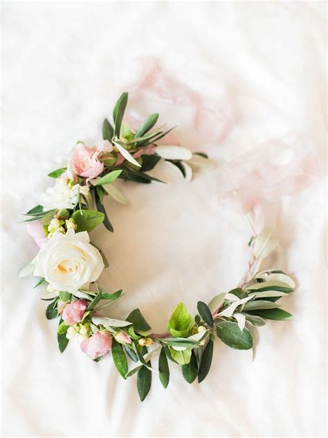 Blush And Pink Flower Crown Photography By Stephanie Swann Flower