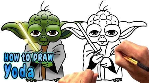 How To Draw Yoda From Star Wars Narrated Youtube