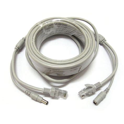 The preferred method of wiring a security camera system is by using cat5e cable. 30M 100ft RJ45 Cable + DC 12V Power CAT5/CAT-5e CCTV Extension CCTV network Ethernet Cable For ...