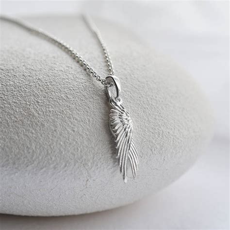 Sterling Silver Angel Wings Necklace By Martha Jackson Sterling Silver