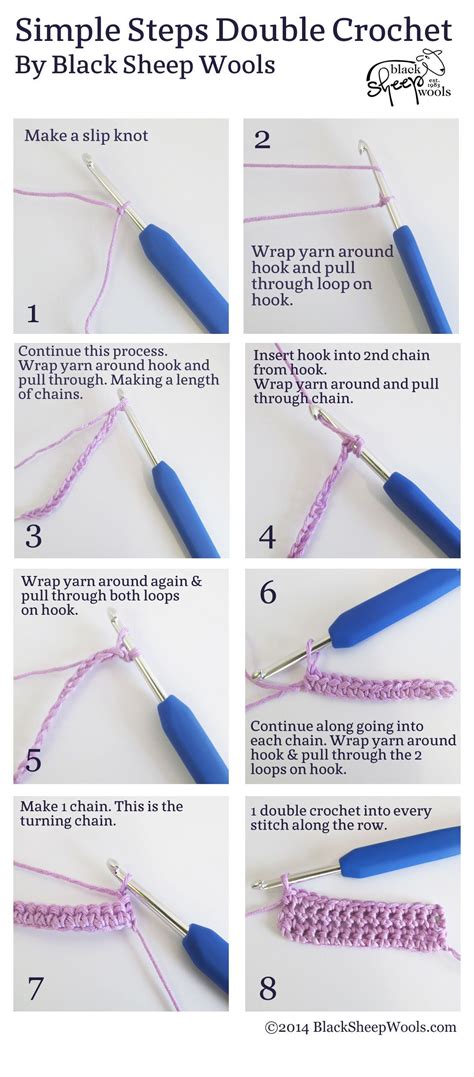 How To Do A Double Crochet Simple Steps Knit And Stitch Blog From