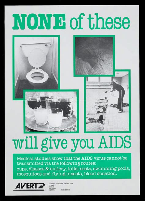 Poster For Avert Aids Education And Research Trust West Sussex