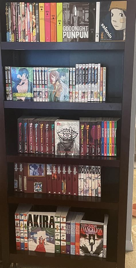 updated pic of my collection finally expanded manga to the lower shelf after bday hauls r