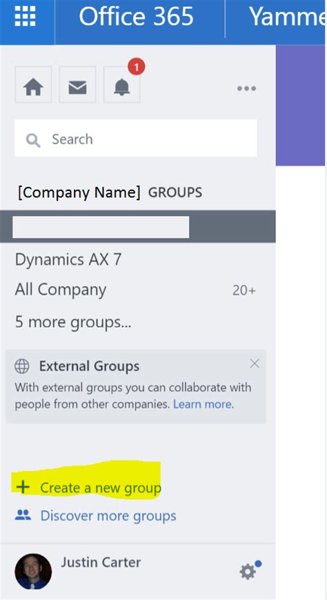 dax dude dynamics 365 ax how to create a new yammer group on yammer