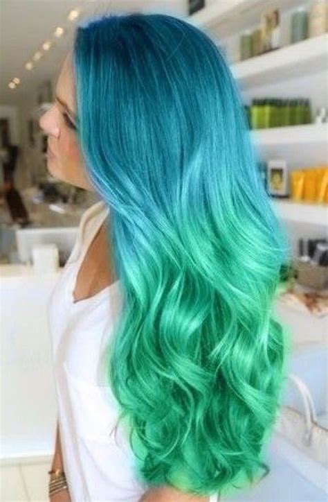 Mint Green Ombré Hair Styles Hair Color Crazy Coloured Hair