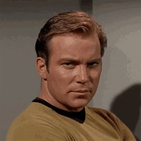 Serious Stare Captain Kirk GIF Serious Stare Captain Kirk William