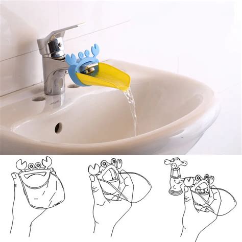 Buy Bathroom Faucet Extender Cartoon Baby Hand Washing