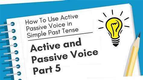 The passive voice is used when we want to emphasize the action (the verb) and the object of a sentence rather the document is being sent right now. How To Use Active and Passive Voice in Simple Past Tense ...