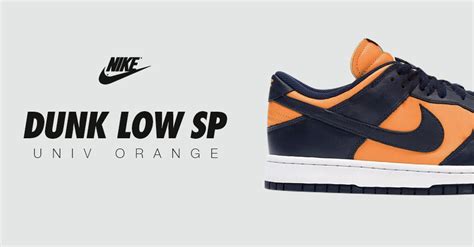 De Nike Dunk Low Sp Komt Ook In Een Univ Orange Colorway Sneakerjagers