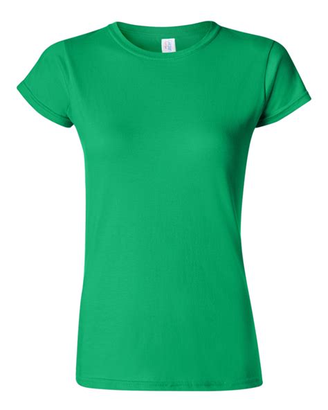 64000L Gildan Ladies 4.5 oz. SoftStyle™ Ringspun T-Shirt Blank png image
