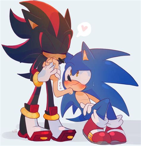 Hand Kisses Are Cute Sonic And Shadow Shadow The Hedgehog Sonic Art