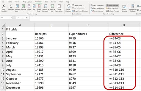 Various Ways To Display Formulas In Excel Extra Credit