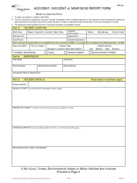 A car grant is a document that carries the registration of a car and is issued by the road transport department (jpj). Accident Near Miss Reporting Form | Traffic Collision ...