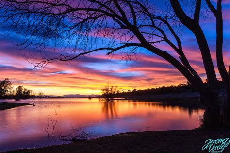 Sunset Over Horseshoe Lake Chico Ca Courtesy Of Jeremy Vesely