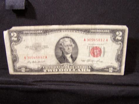 1953 2 Dollar United States Note Red Ink