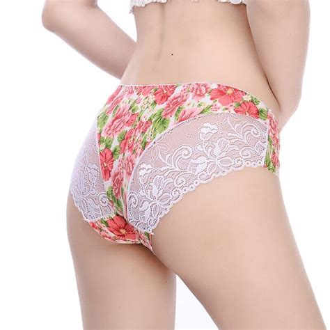 Innsly Women Sexy Lace Panties Comfortable Breathable Ice Silk Flowers Briefs Lazada Ph