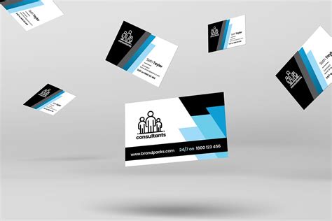 A great business card can help your business stand out in a crowd. Consultant Business Card Template - PSD, Ai & Vector - BrandPacks