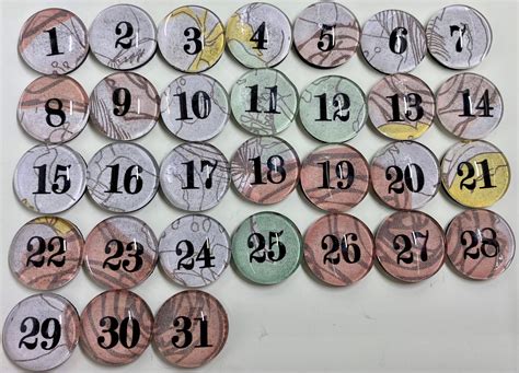 Glass Number Magnets Calendar Magnets Calendar Numbers Etsy