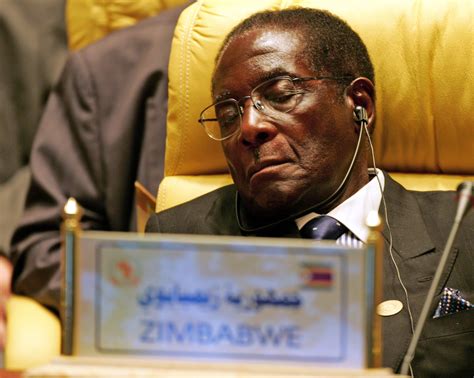 Photos All The Times Zimbabwes President Robert Mugabe Was Caught On Camera Sleeping In