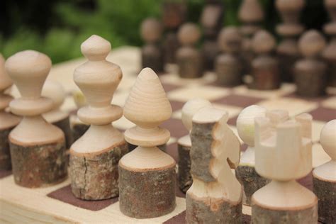 Rustic Wood Log Chess Set Artofit