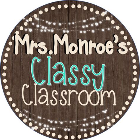 Mrs Monroes Classy Classroom Teaching Resources Teachers Pay Teachers