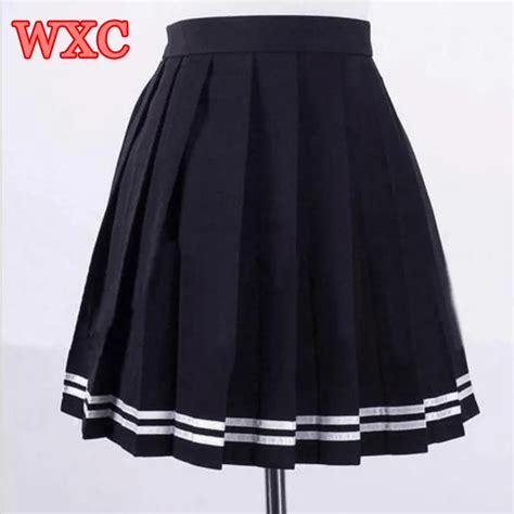 Japanese High Waist Pleated Skirts Anime Cosplay School Uniform Jk