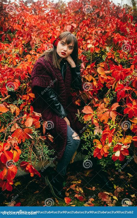 Happy Autumn Girl Stock Photo Image Of Tree Fall Young 132865060