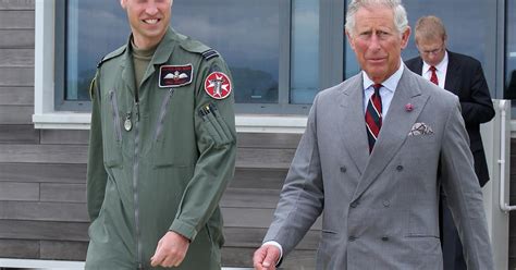 Prince Charles Visits Prince Williams Raf Base