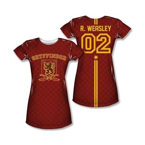 Ron Weasley Quidditch Jersey Liked On Polyvore Featuring Harry Potter