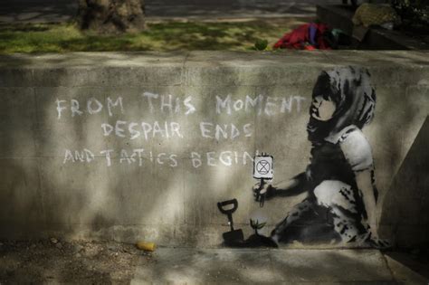 Climate Mural Emerges After London Protests Is It Banksy