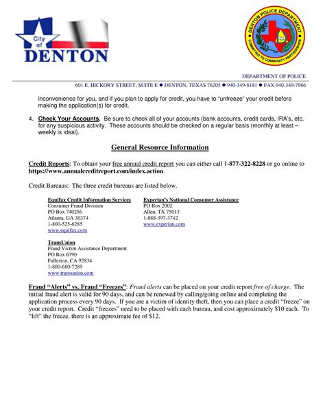 Some helpful... - City of Denton Police Department