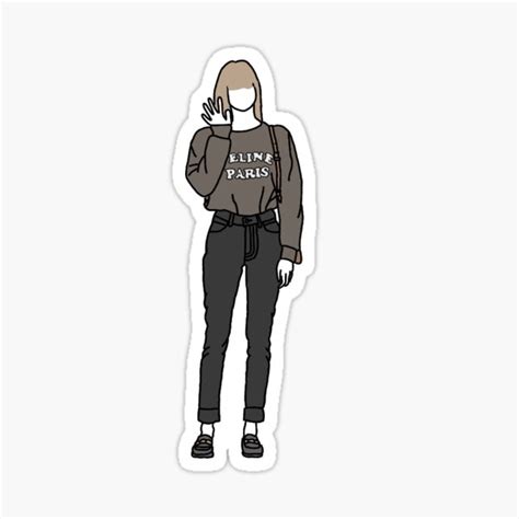 Blackpink Lisa Fashion Sticker For Sale By Bhellers Redbubble