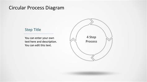 Circular Process Diagram With 4 Steps For Powerpoint Slidemodel