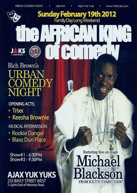 mcm style t dot event michael blackson the african king of comedy at yuk yuks