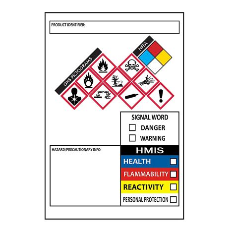 Buy Ghs Labels Sds Osha Labels For Safety Data X Inch Msds