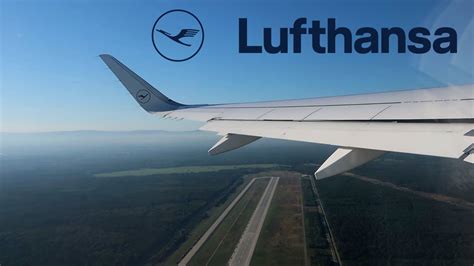 Onboard Lufthansa Airbus A320 Sharklets Sunny Take Off Frankfurt