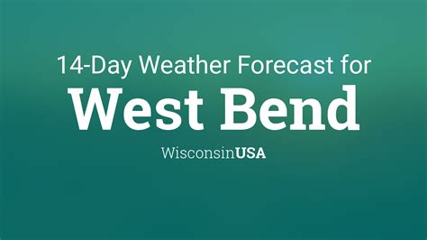 West Bend Wisconsin Usa 14 Day Weather Forecast