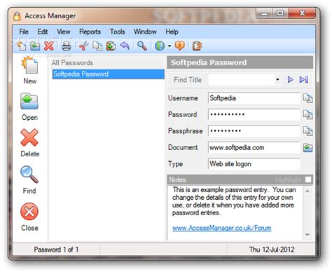 Access Manager Download Keep All Your Passwords In A Simple To Use