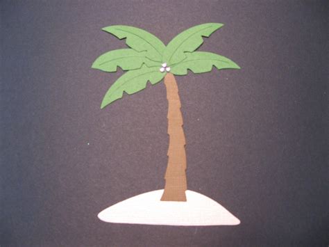 Palm Tree Die Cut Paper Piecing