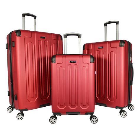 buy tutin 3 piece hardside spinner luggage set with tsa lock burdy 3 piece set tutin 3 piece