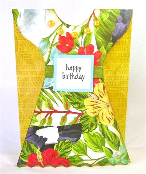 Hawaiian Theme Birthday Card Tropical Happy Birthday Etsy