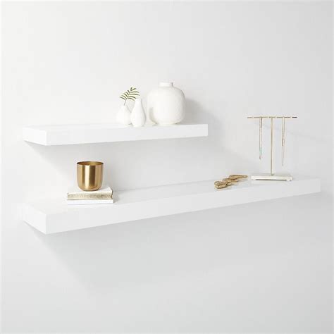 Shop our white glass shelves selection from the world's finest dealers on 1stdibs. Calvin Hi-Gloss White Floating Shelves | CB2 | 1000 in ...