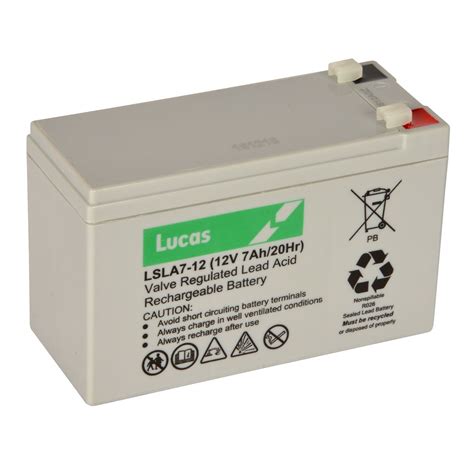 7ah 12v Lucas Vrla Battery Lsla7 12 Lucas Batteries