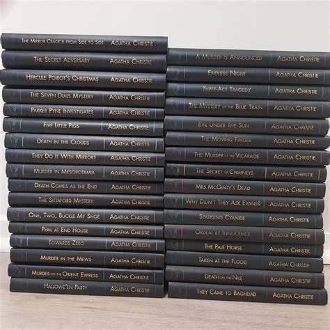 33 X Agatha Christie Collection Crime Murder Hardcover Printed Etsy
