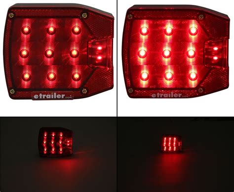 Led Combination Tail Light For Trailers Over 80 Wide Submersible