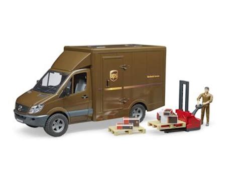 Bruder Toys 02538 Mb Sprinter Ups With Driver And Accessories Vehicles