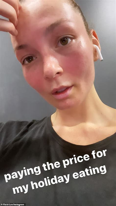 Paying The Price For My Holiday Eating Ricki Lee Coulter Shares A Sweaty Post Workout Selfie